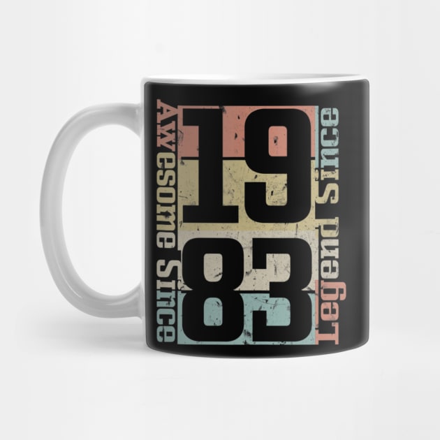 37th Birthday Gift Idea Awesome Since 1983 by bummersempre66